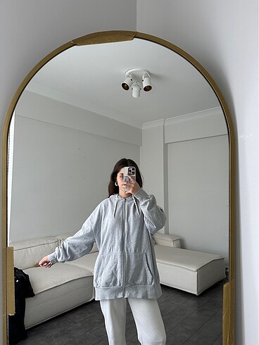Gri Sweat Hırka
