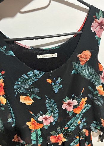 Çiçek Desenli Uzun Bohem Elbise - Görsel 3