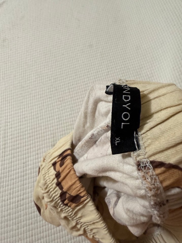 Bej Ayı Baskılı Erkek Midi Pijama - Görsel 3