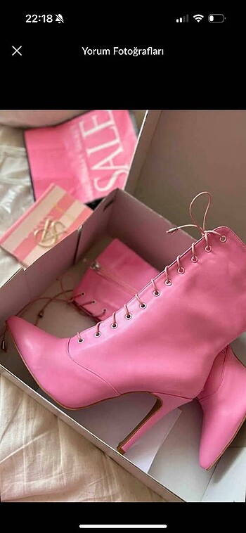 40 Beden pembe Renk Hiç kullanılmadı barbie çizme