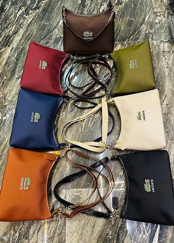 Beden Lacoste Siyah Fermuarlı Kadın Çanta