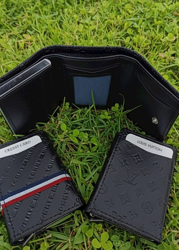 Siyah Baskılı Erkek Cüzdanları - Görsel 2