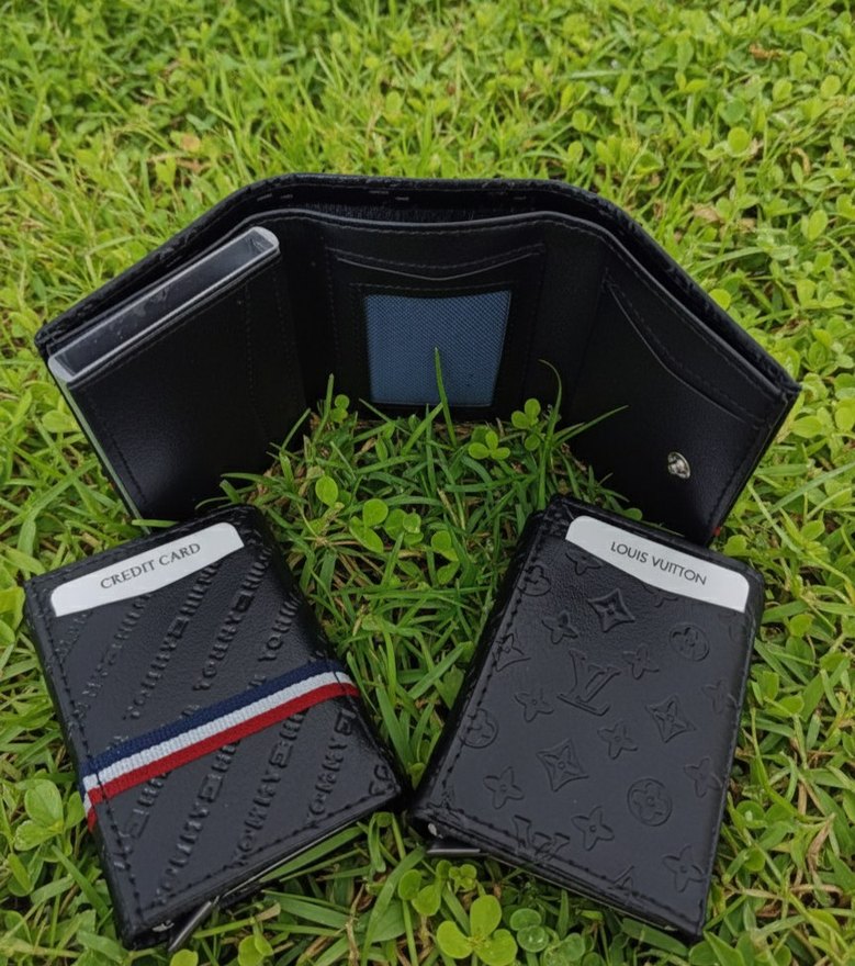 Siyah Baskılı Erkek Cüzdanları - Görsel 2