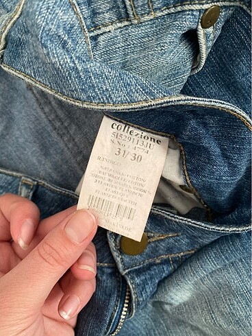 30 Beden mavi Renk Kot pantolon