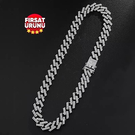 Cuban Chain İced Out Kolye