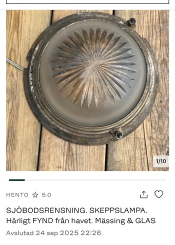 Antika Gemi Çıkması Pirinç Aplik - Görsel 6