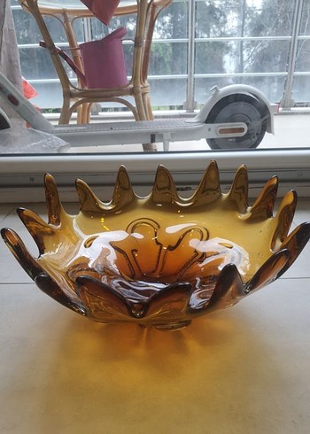 Antika İtalyan Kehribar Murano Set - Görsel 5