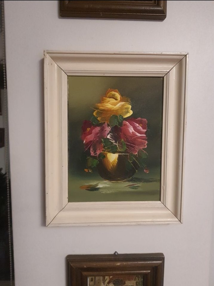 Antika Natürmort Yağlıboya Tablo - Görsel 4