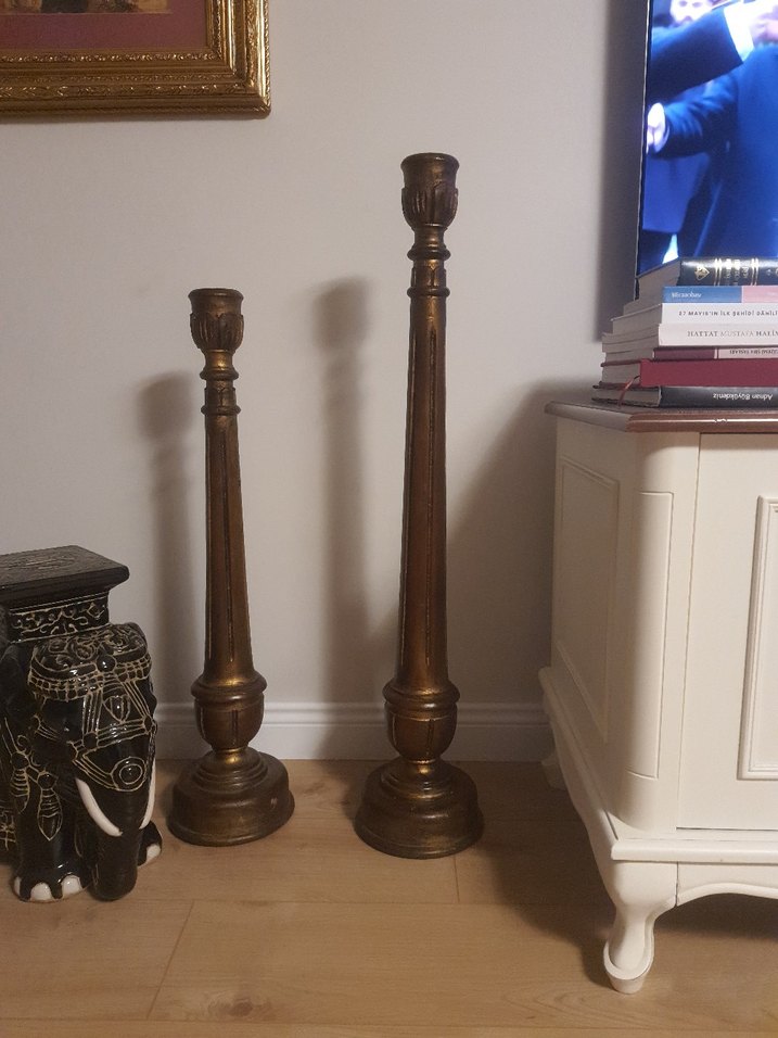 Beymen Home Ahşap Şamdan Mumluk Seti - Görsel 2