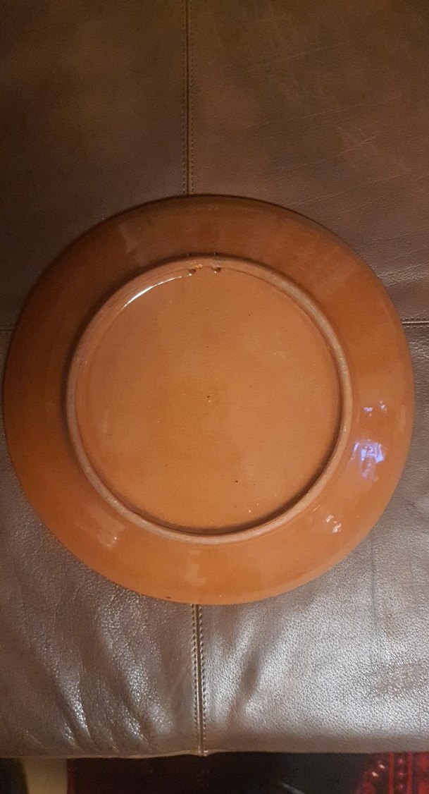 El Yapımı Boyama Terra Cotta Duvar Tabak - Görsel 3