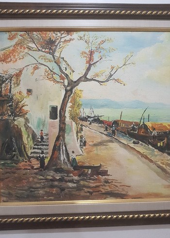 FIRSAT ! Ünlü Ressam Yağlıboya Tablo - Görsel 5