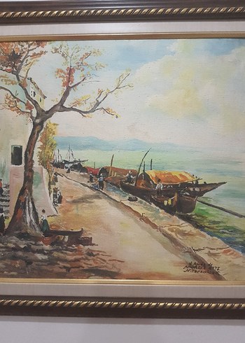 FIRSAT ! Ünlü Ressam Yağlıboya Tablo - Görsel 6