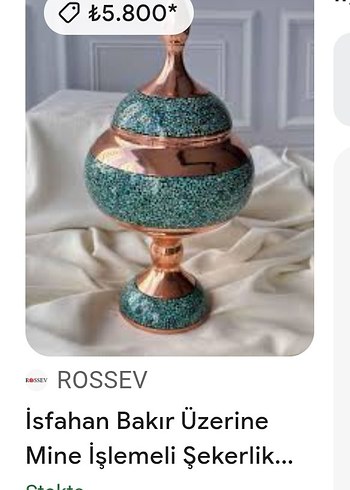 İsfahan Bakır Mine İşlemeli Şekerlik - Görsel 8