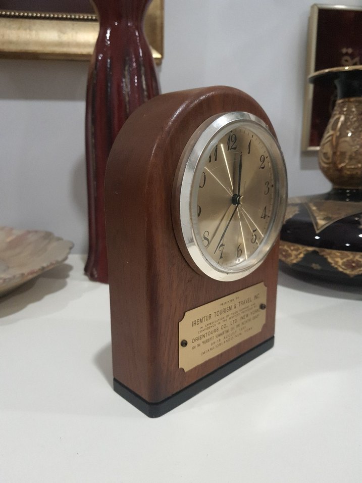 Ahşap Amerikan Masa Saati İREMTUR - Görsel 2