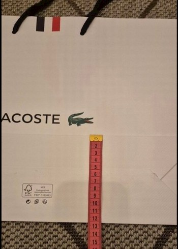 Lacoste orjinel karton poset - Görsel 4