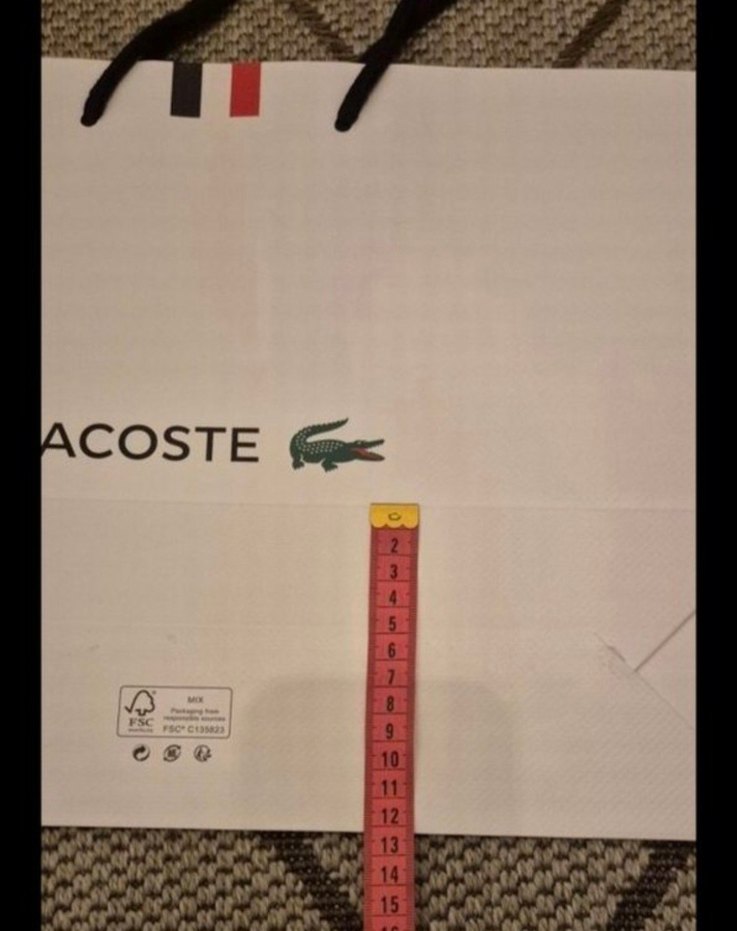 Lacoste orjinel karton poset - Görsel 4