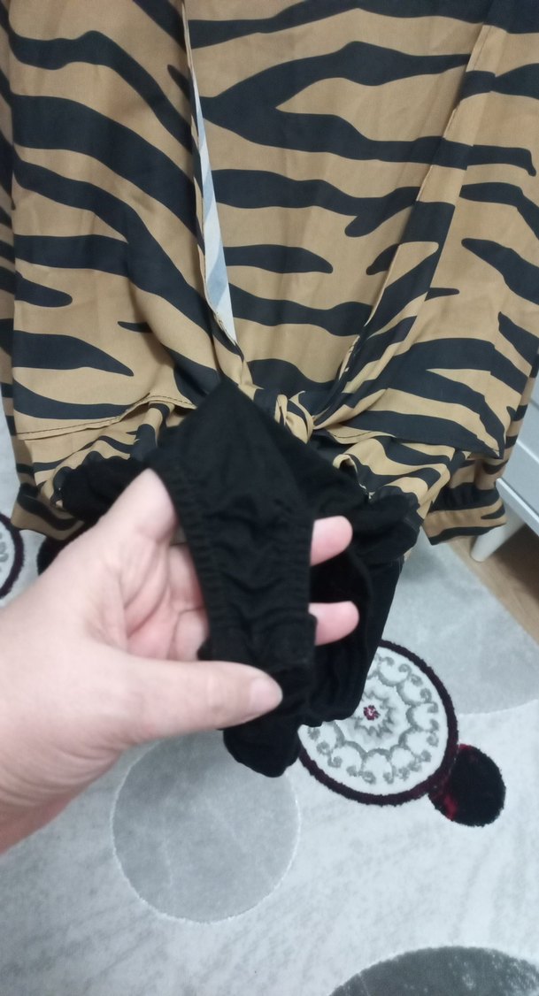 Desenli Uzun Kollu Bluz - Görsel 3