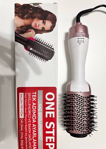 One Step Oval Başlıklı Saç Şekillendirici - Pembe