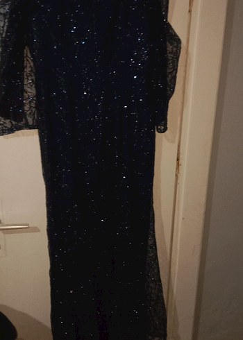 simli pul detaylu elbise - Görsel 6