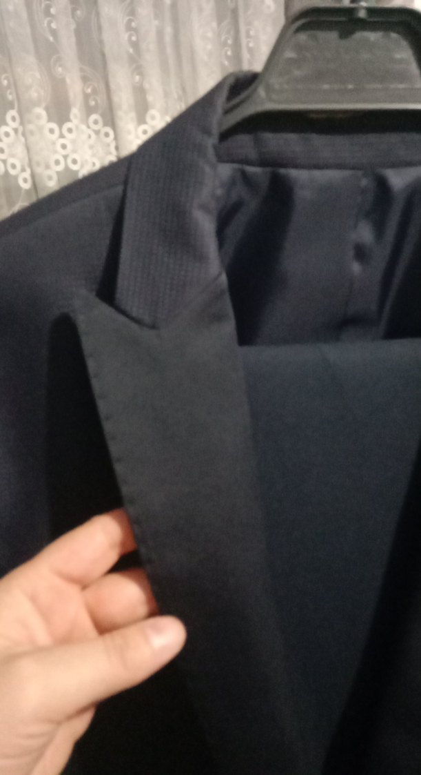 Erkek Siyah Düğmeli Regular Fit Takım Elbise - Görsel 2