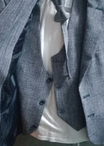 Gri Erkek Mini Takım Elbise Ceket - Görsel 2