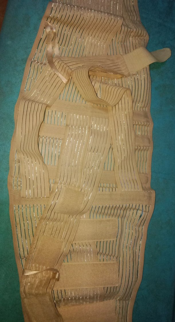 Diger Uzun Bej Çelik Demirli bel  Korsesi - Görsel 2