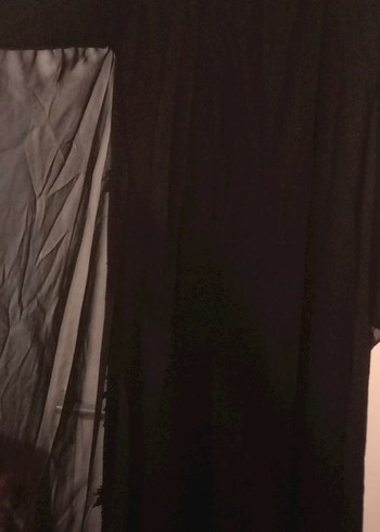 siyah  deri detayli abiye - Görsel 7