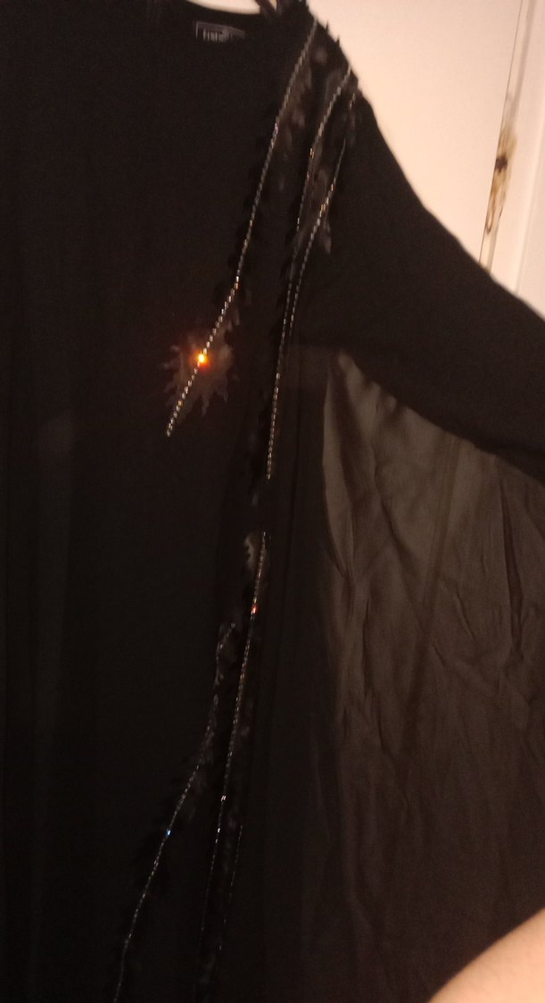 siyah  deri detayli abiye - Görsel 4