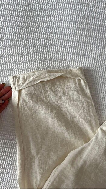 m Beden beyaz Renk Zara Pantolon