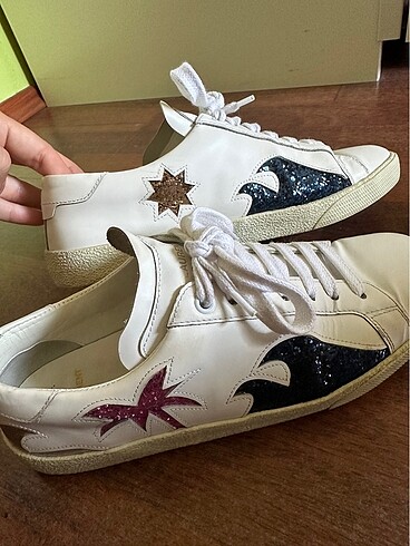 Saint Laurent Paris Kadın Spor Ayakkabı - Görsel 6