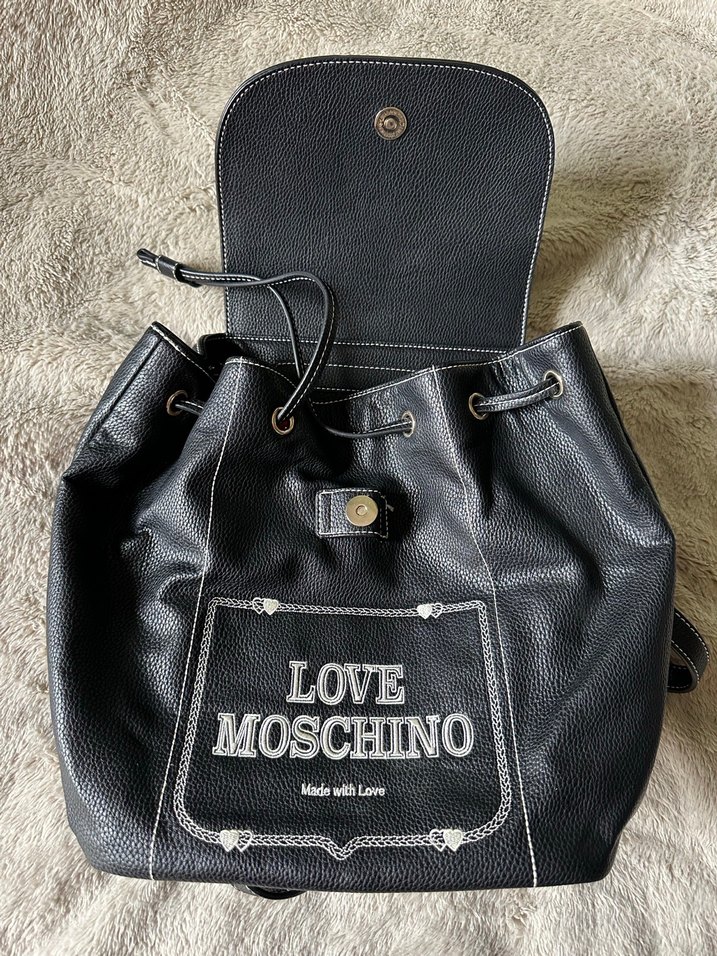 Love Moschino Siyah Deri Kadın Çanta - Görsel 5