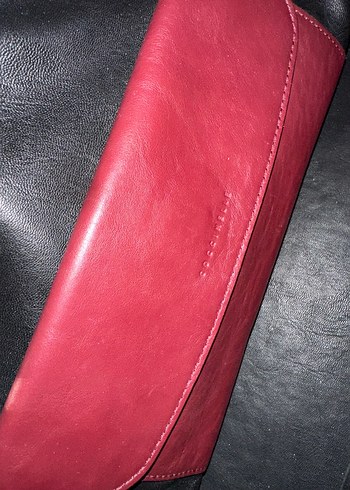 Coccinelle Vintage Bordo Çanta - Görsel 7