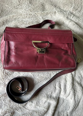 Coccinelle Vintage Bordo Çanta - Görsel 3