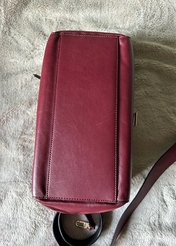 Coccinelle Vintage Bordo Çanta - Görsel 5