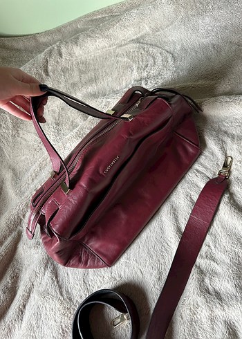 Coccinelle Vintage Bordo Çanta - Görsel 8