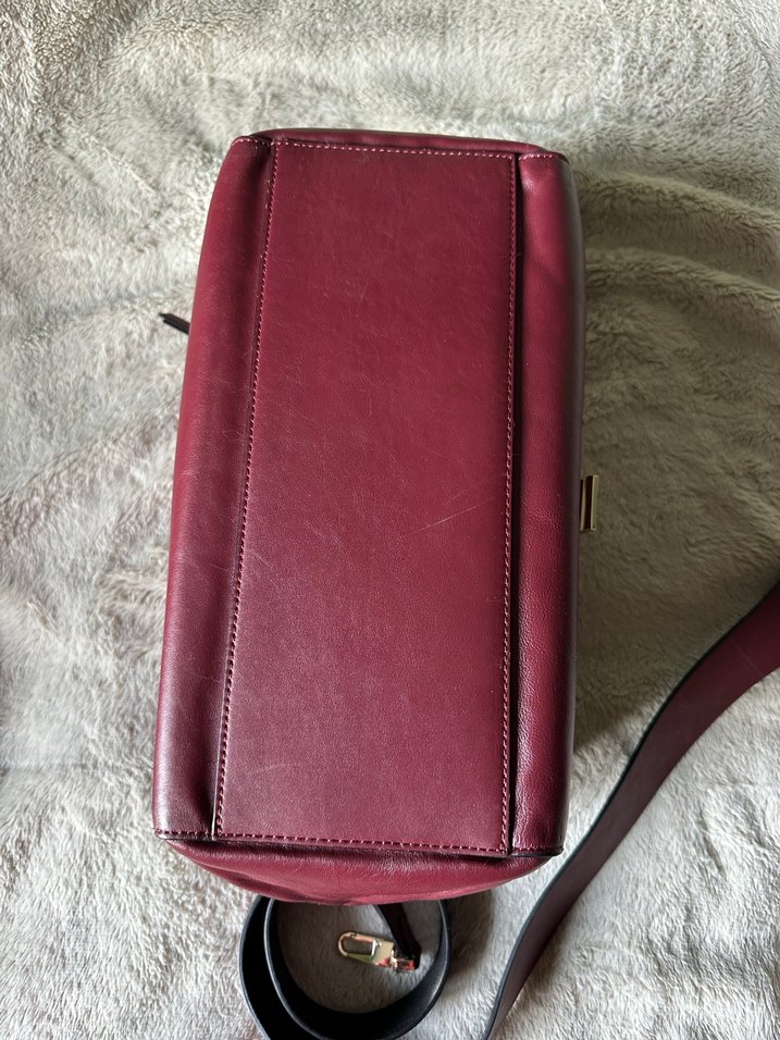 Coccinelle Vintage Bordo Çanta - Görsel 5