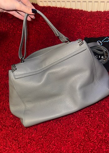 Orciani Gri Deri Kadın Çanta - Görsel 4