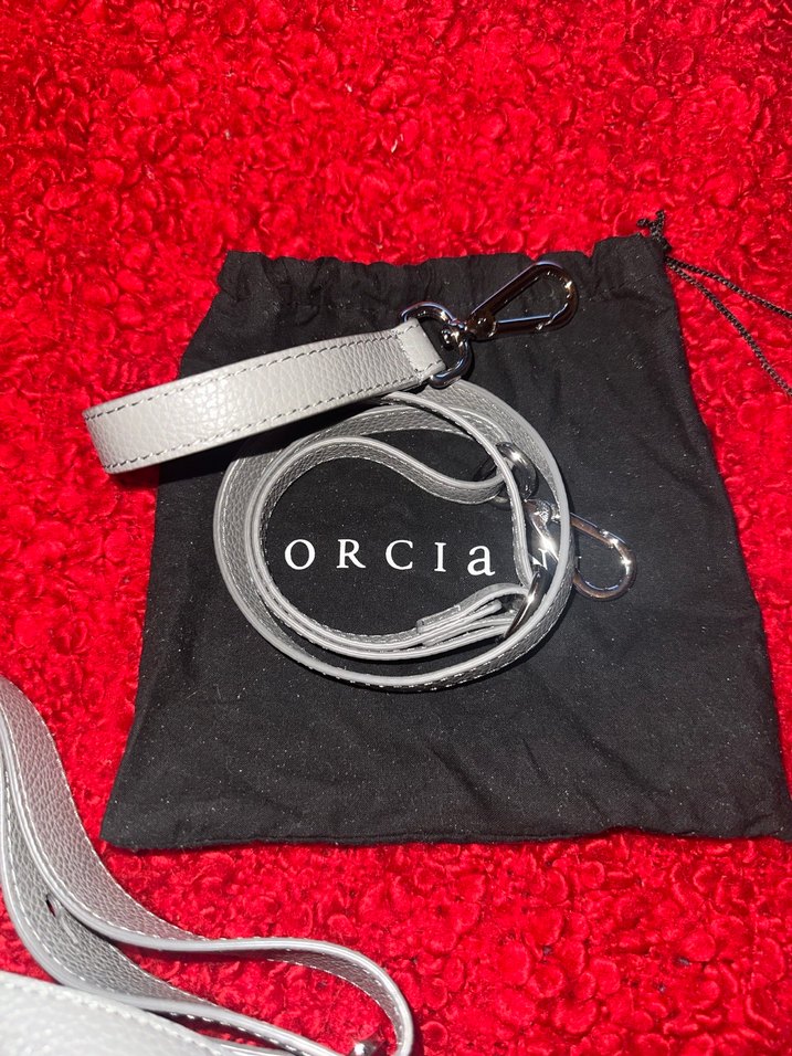 Orciani Gri Deri Kadın Çanta - Görsel 5