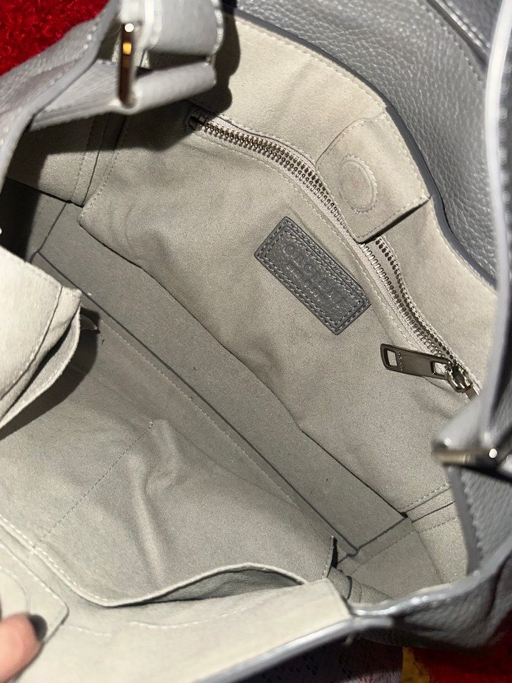 Orciani Gri Deri Kadın Çanta - Görsel 3