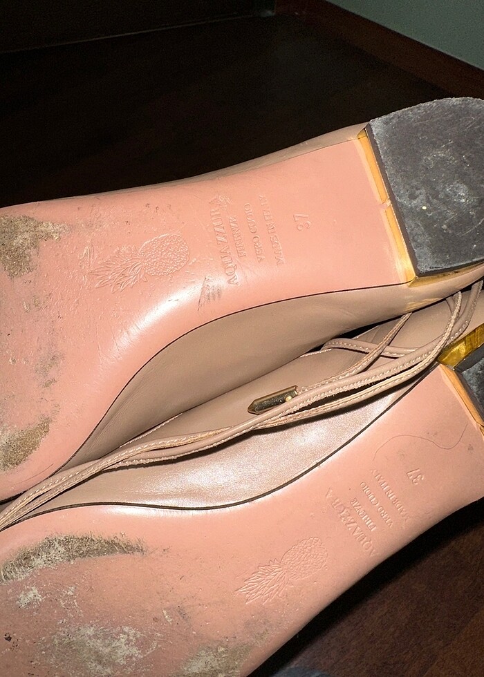 Aquazzura Bilekten Bağlamalı Babet - Görsel 3