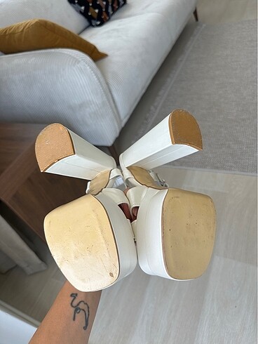 36 Beden beyaz Renk 16 cm gelin ayakkabısı