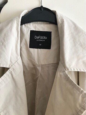 oversize bej - kırık beyaz trençkot