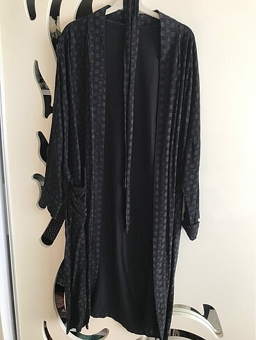 oversize siyah kimono fistolu