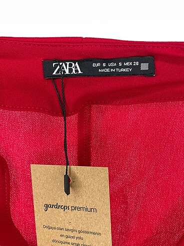 s Beden kırmızı Renk Zara Kısa Elbise %70 İndirimli.