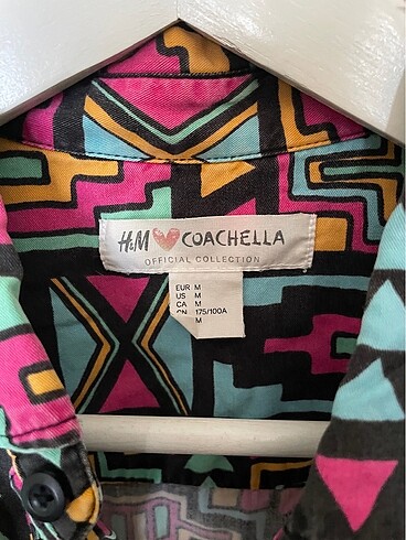m Beden H&M coachella koleksiyon gömlek