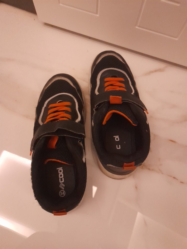 Siyah Erkek Çocuk Spor Ayakkabı - Görsel 2