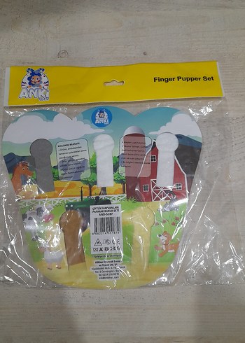 Renkli Çocuk Parmak Kukla Seti - Görsel 2