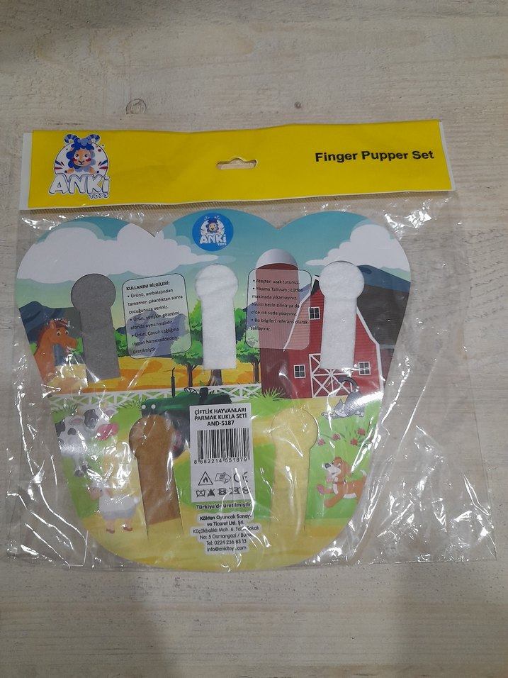 Renkli Çocuk Parmak Kukla Seti - Görsel 2