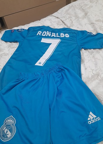 Mavi Kısa Kollu Erkek Forma Takımı - Görsel 2