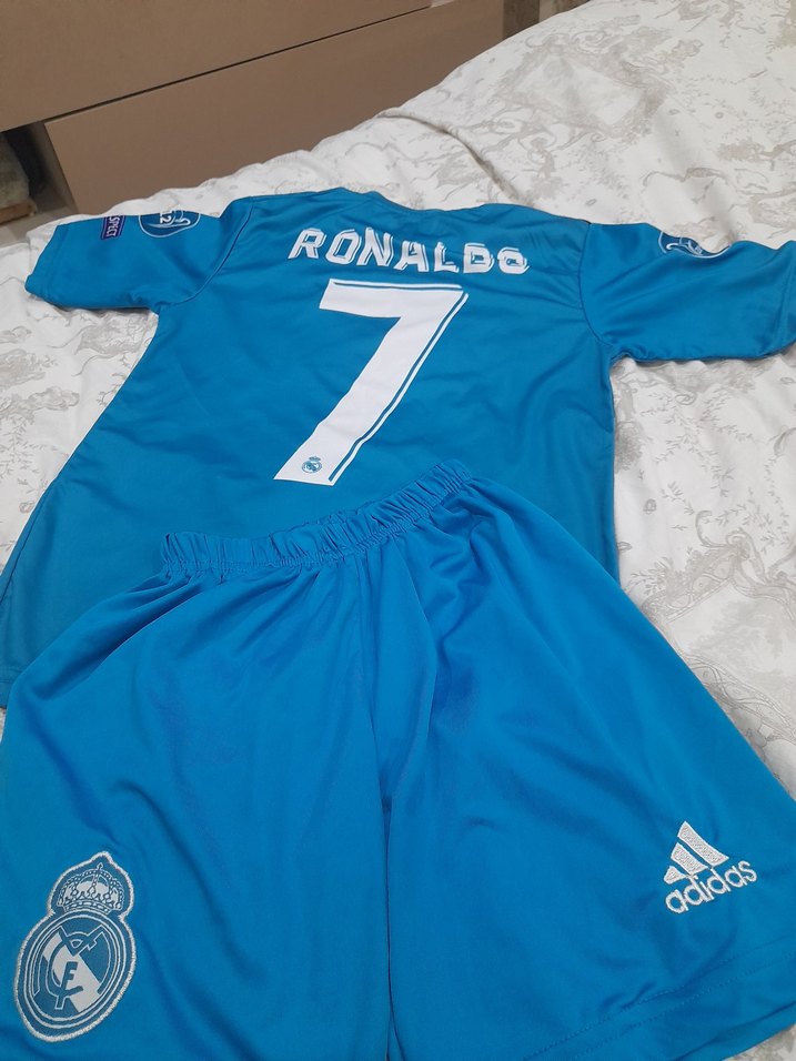 Mavi Kısa Kollu Erkek Forma Takımı - Görsel 2